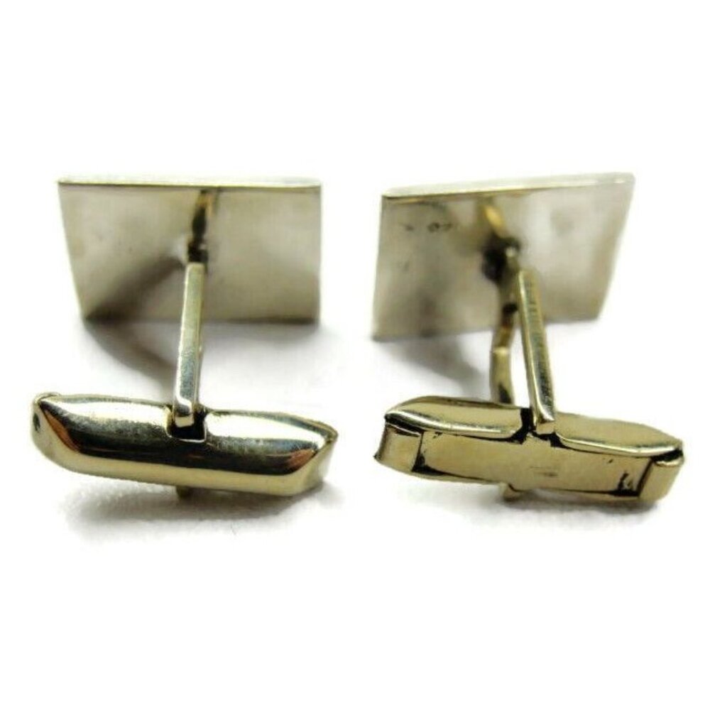 Classic Simple Elegant Rectangle Cufflinks Vintag… - image 7